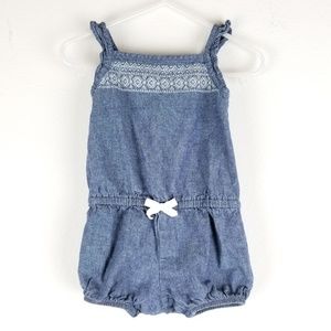 Carters romper suit Sz 18m chambray jumpsuit